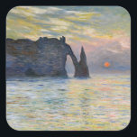 Adesivo Quadrado Monet - Manneport, Cliff em Etretat, Sunset<br><div class="desc">Manneport,  Cliff em Etretat,  Sunset/Etretat,  couchant solene - Claude Monet,  1883</div>