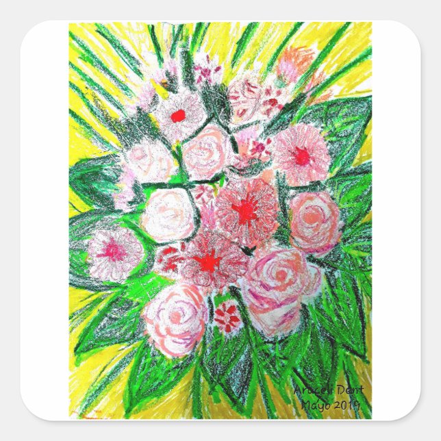 Adesivo Quadrado Monochromatic  (Frente)