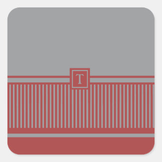 Adesivo Quadrado Monograma com distribuição clássica