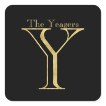 Monograma Dourado Y e nome em qualquer cor