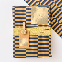 Monograma Mínimo de Pó Leve Dourada Blush Metal