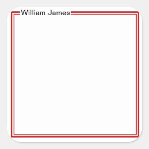 Adesivo Quadrado Monograma Muito Tradicional - Dif Sticker