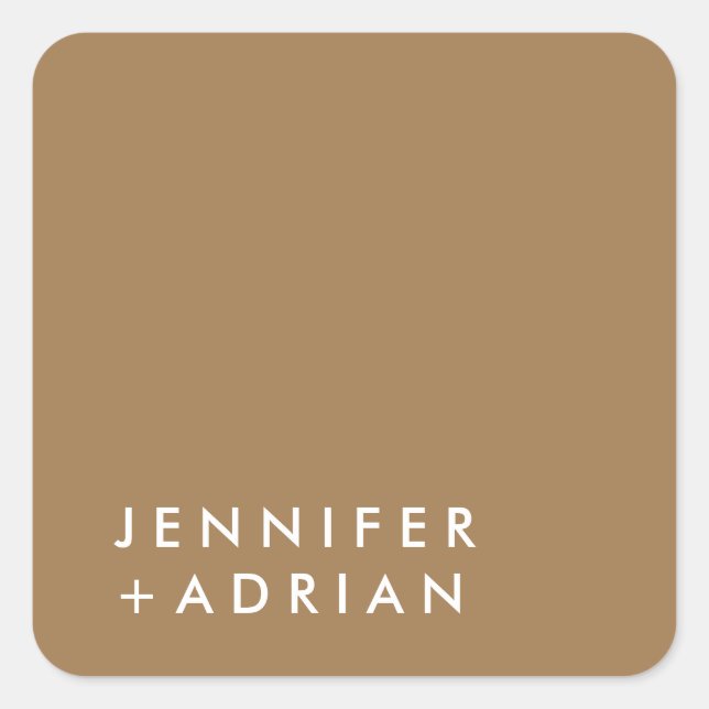 Adesivo Quadrado monograma,nome, (Frente)