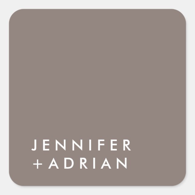 Adesivo Quadrado monograma,nome, (Frente)