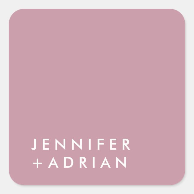 Adesivo Quadrado monograma,nome, (Frente)