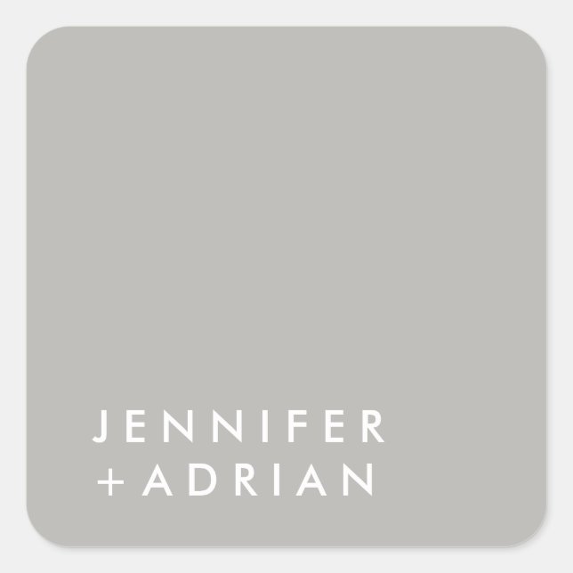 Adesivo Quadrado monograma,nome, (Frente)