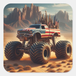 ADESIVO QUADRADO MONSTER TRUCK STICKER