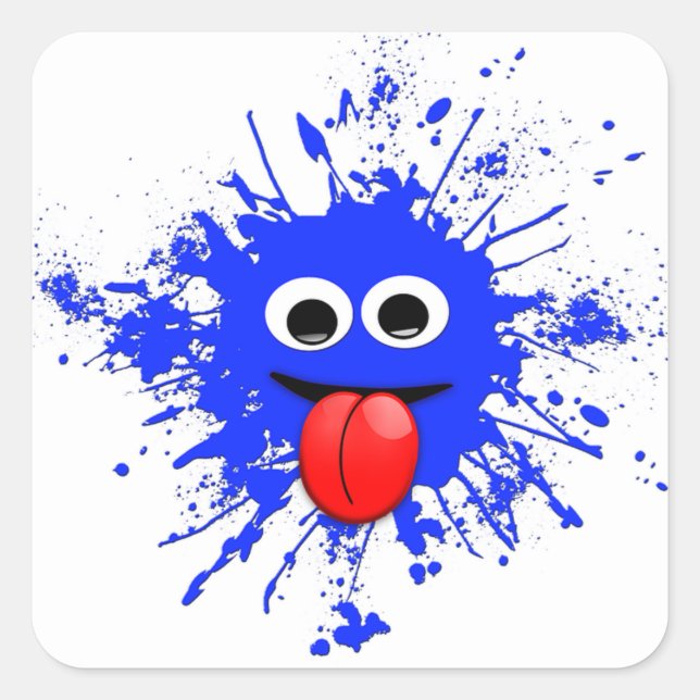 Adesivo Quadrado Monstro (Frente)