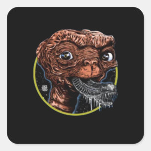Adesivo Quadrado Monstro de alienígena