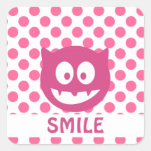 Monstro de Bolinhas Rosa SORRISO
