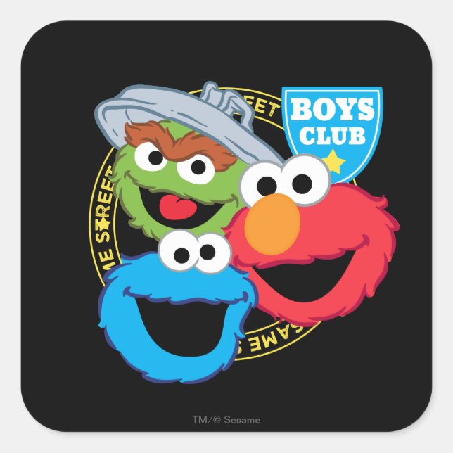 Adesivo Quadrado Monstro do clube dos meninos (Frente)