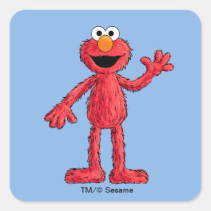 Adesivo Quadrado Monstro no Fim desta História   Fofinho Elmo
