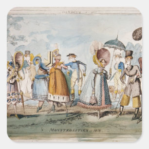 Adesivo Quadrado Monstruosidades de 1818