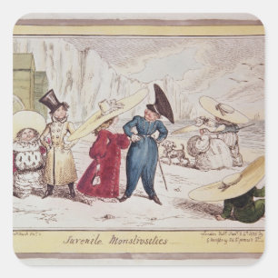 Adesivo Quadrado Monstruosidades Juvenis, 1825