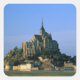 Adesivo Quadrado Mont St Michel, Mancha, Normandia, França