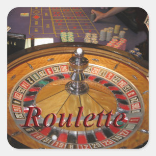 Adesivo Quadrado Montagem das rodas do Casino Roulette