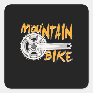 Adesivo Quadrado Montanha Bike Art