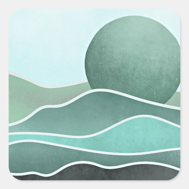 Adesivo Quadrado Montanha Boho (Frente)