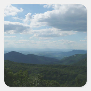 Adesivo Quadrado Montanhas Apalaches II Shenandoah