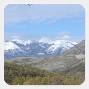 Adesivo Quadrado Montanhas Na Calábria