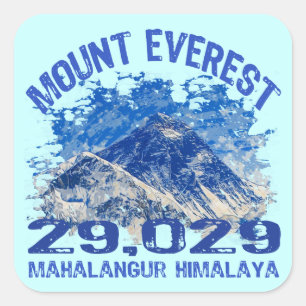 Adesivo Quadrado Monte Everest