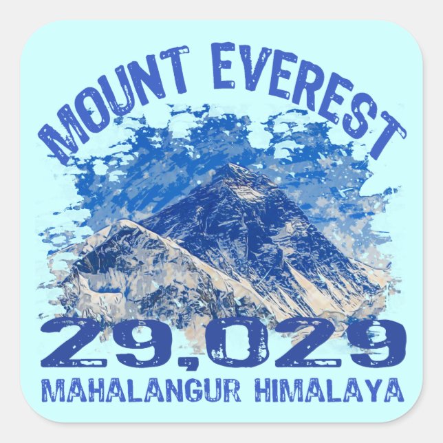 Adesivo Quadrado Monte Everest (Frente)
