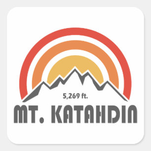 Adesivo Quadrado Monte Katahdin