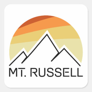 Adesivo Quadrado Monte Russell Califórnia Retro