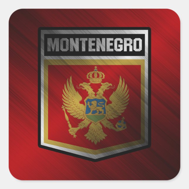 Adesivo Quadrado Montenegro (Frente)