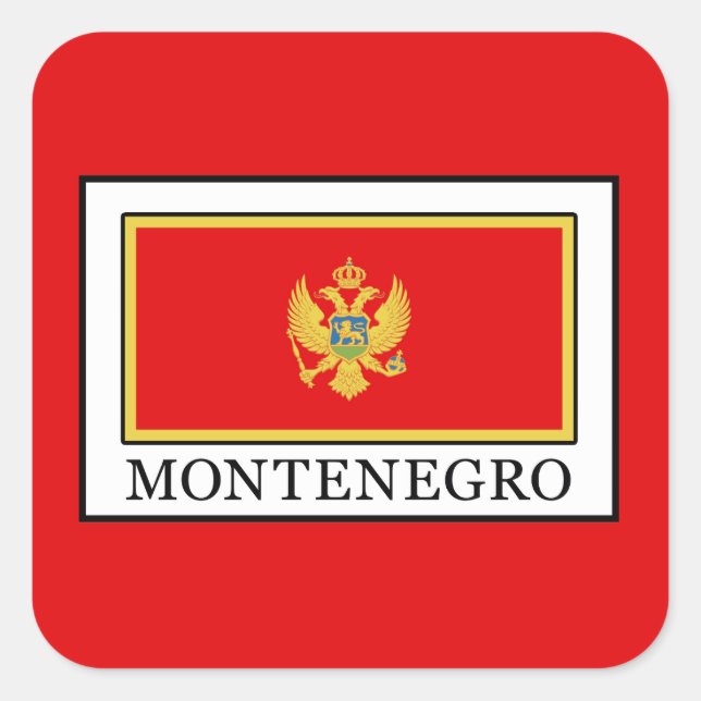 Adesivo Quadrado Montenegro (Frente)