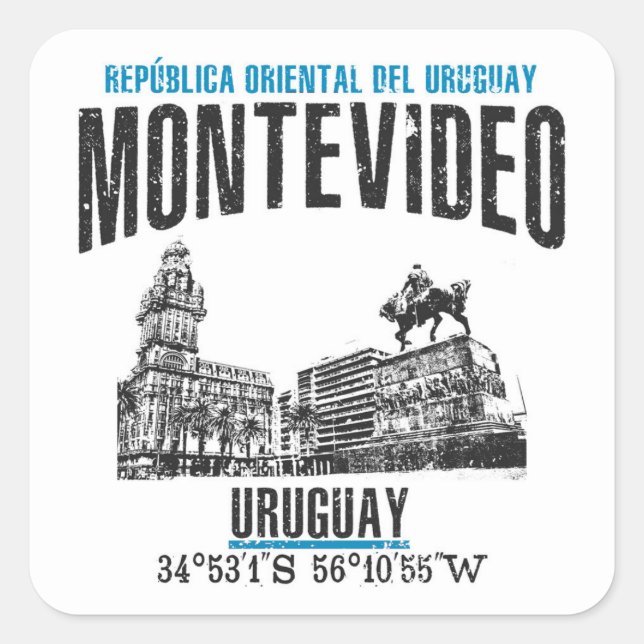 Adesivo Quadrado Montevideo (Frente)