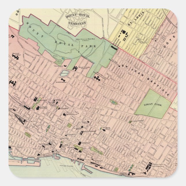 Adesivo Quadrado Montreal (Frente)