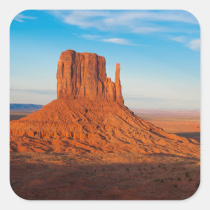 Adesivo Quadrado Monument Valley Utah deserto luvas em panorâmica