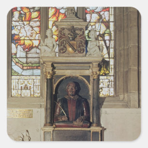 Adesivo Quadrado Monumento a William Shakespeare c.1616-23