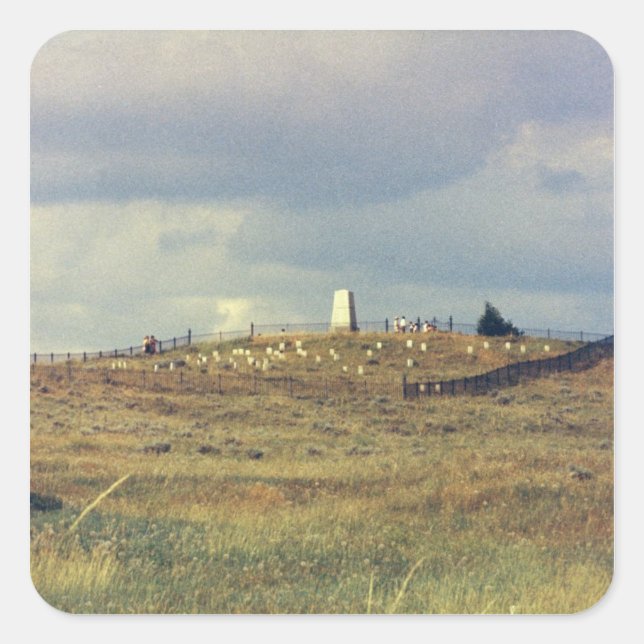 Adesivo Quadrado Monumento Nacional do Campo de Batalha de Little B (Frente)