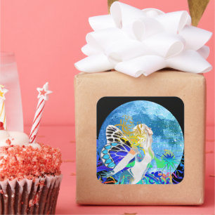 Adesivo Quadrado Moon Fairy Poster