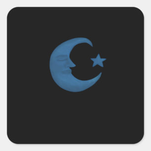 Adesivo Quadrado Moon Whimsigoth