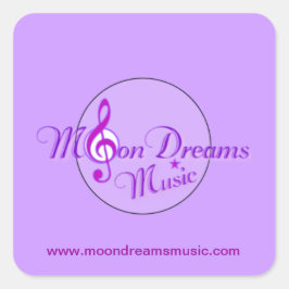 Adesivo Quadrado MoonDreams Music Stickers - Folha de 20