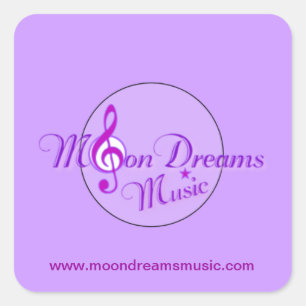 Adesivo Quadrado MoonDreams Music Stickers - Folha de 20