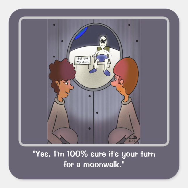 Adesivo Quadrado Moonwalk (Frente)