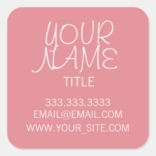 Adesivo Quadrado Morango Gelo Simples