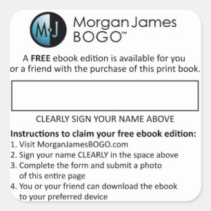 Adesivo Quadrado Morgan James BOGO