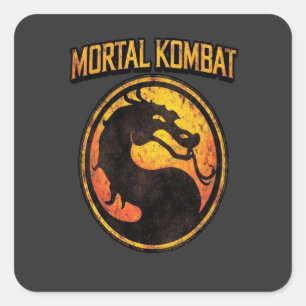 Adesivo Quadrado Mortal Kombat Camiseta Vintage — Tamanho Pequeno Y