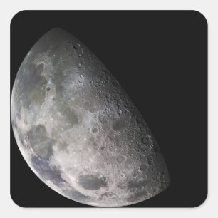 Adesivo Quadrado Mosaico da cor da lua da terra