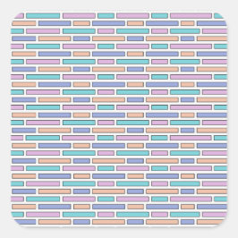Adesivo Quadrado Mosaico Pastel Bricks