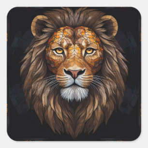 Adesivo Quadrado Mosaico Zebra Vibrante