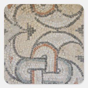 Adesivo Quadrado Mosaicos de Meydankapi, circa século IV D.C.