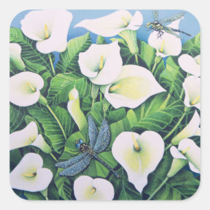 Adesivo Quadrado Moscas Dragão