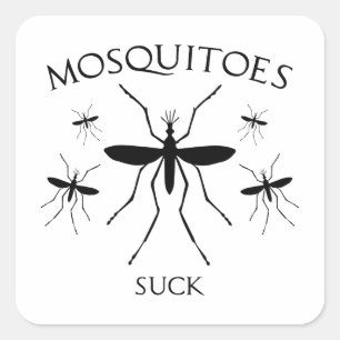 Adesivo Quadrado Mosquitos Suck