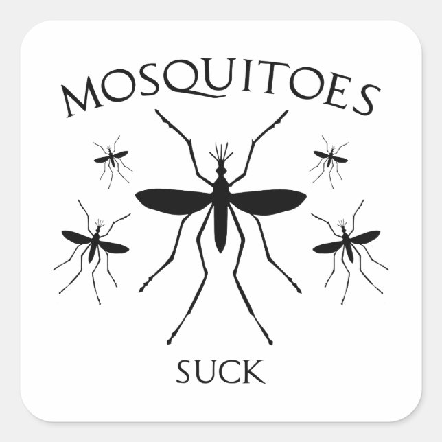 Adesivo Quadrado Mosquitos Suck (Frente)